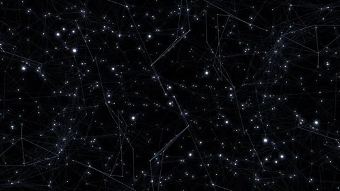 Plexus lines and dots 01a kaleido Video stock 319430490