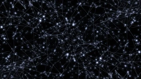 Plexus lines and dots 01b kaleido Stock Footage 319460816