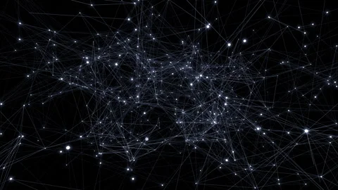 Plexus lines and dots 03c Stock Footage 319430567