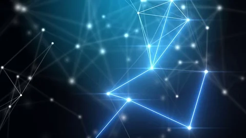 Plexus lines and dots in organic motion Vidéo 84887928