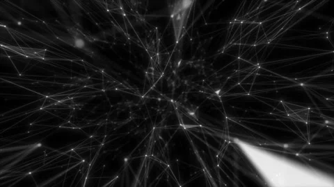 Plexus lines and dots in organic motion. For visuals, biology, biotechnology Stock Footage 113905840