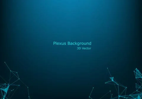 Plexus Lines And Particles Background. Vector Technology Illustration Of Futu 스톡 일러스트