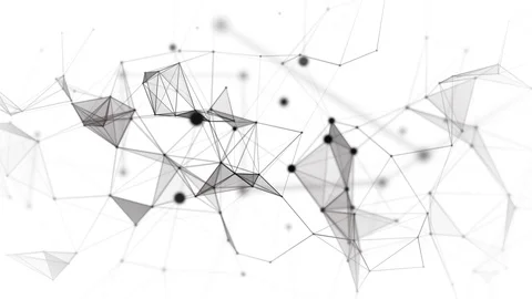 Plexus lines, dots and polygon connected elements Video stock 106672400