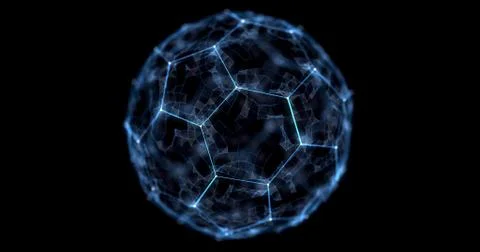 Plexus looking soccer ball 스톡 일러스트