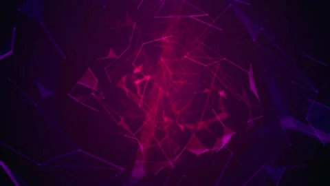 Plexus Loop Background, Geometrical Abstraction Background,4K Abstract Data.. Stock Footage 279149038