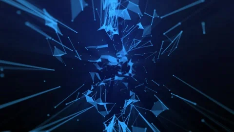 Plexus Loop Background, Geometrical Abstraction Background,4K Abstract Data.. Stock-Footage 279149053