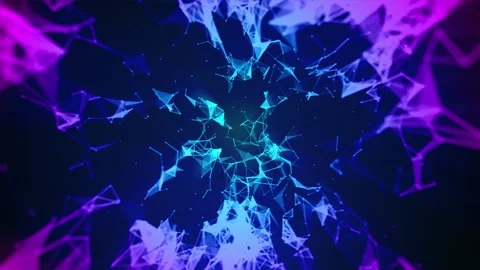 Plexus Loop Background, Geometrical Abstraction Background,4K Abstract Data.. 스톡 동영상 279149165