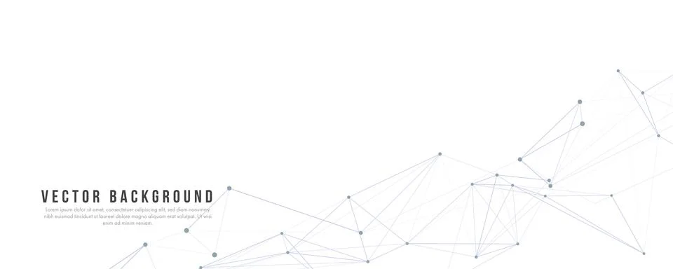 Plexus mesh. Abstract geometric pattern. Background with place for text. Vector イラスト素材