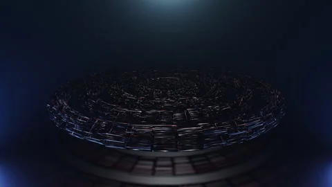 Plexus Metal Wire Loop Stock Footage 254845545