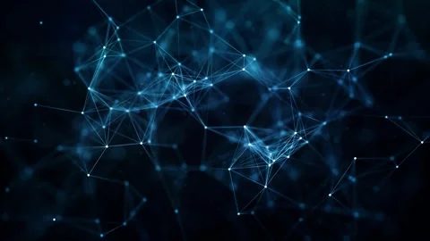 Plexus Motion Network, Digital Technology and Science Connection Stock Footage 316104853