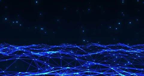 Plexus, movable interlacing of dots and lines 1 Stock-Footage 307157976