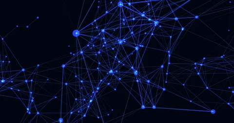 Plexus, movable interlacing of dots and lines Stock Footage 307158654