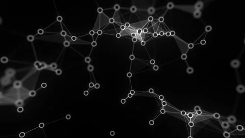 Plexus Network abstract background. Light and lines technology. Stock Footage 135067771