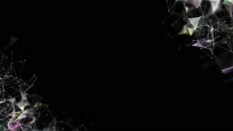Plexus Network Background. Colorful Plexus. Abstract Cinematic Backgrounds Stock Footage 112530410