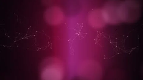 Plexus network clusters connect glowing nodes with thin lines Stock Footage 342216393