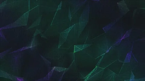 Plexus network connections background in hologram iridescent neon rainbow Stock Footage 284671757