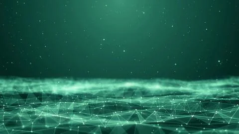 Plexus network data technology background Stock Illustration