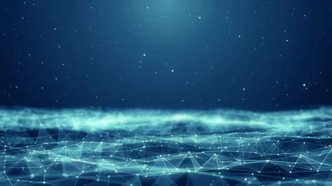 Plexus network data technology background Stock Illustration