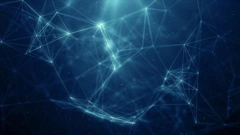 Plexus network data technology background Stock Illustration