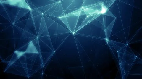 Plexus network data technology background Stock Illustration