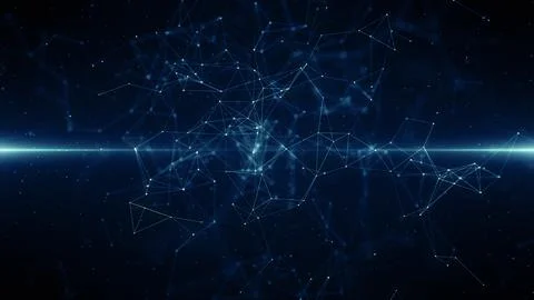 Plexus network data technology background Stock Illustration