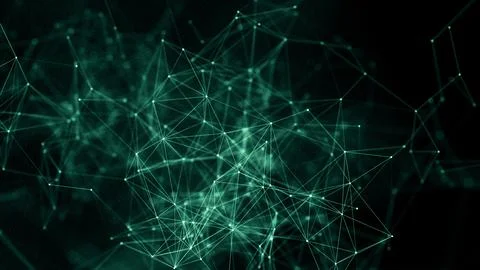 Plexus network data technology background Stock Illustration