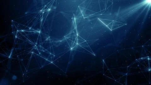 Plexus network data technology background Stock Illustration