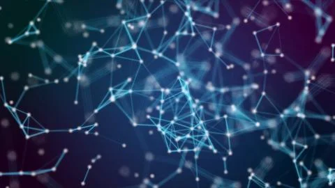 Plexus network Illustrazione stock