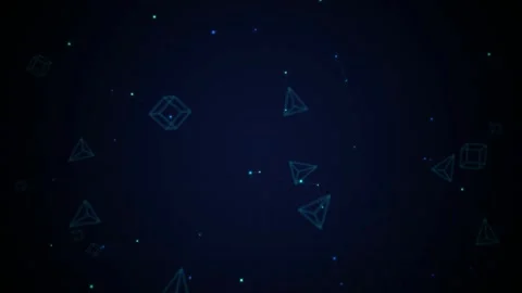 Plexus network nodes drifting seamless loop motion background Stock Footage 344926358