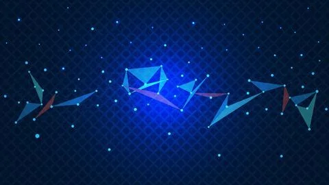 Plexus or connecting dots and lines for  network connection Stock Illustration