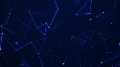 Plexus of particles and lines Stock Footage 283636125