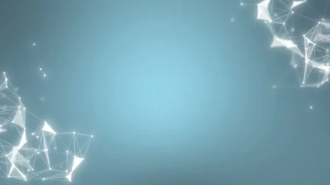 Plexus particles in the corners of the screen. Depth of field settings. Video 動画素材 113079450