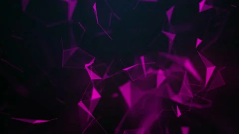 Plexus particles moving Blockchain blur background looping. Seamless Loop Stock Footage 183670880