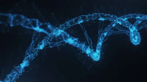 Plexus Particles Rotating Background Video stock 247579774