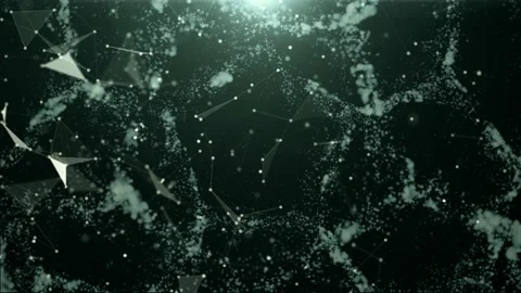 Plexus With Particles Seamless Loop Stock Footage 218985900