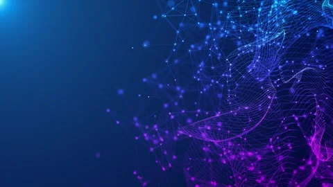 Plexus Pattern of Flowing Connections Stock Footage 315415210