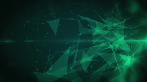 Plexus Polygon Geometric Communication Technology 4K Loop Motion. Video stock 171401025