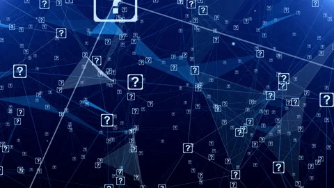 Plexus With Question Marks Stock Footage 167354228