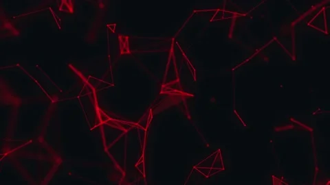 Plexus Red Background Stock Footage 152702783