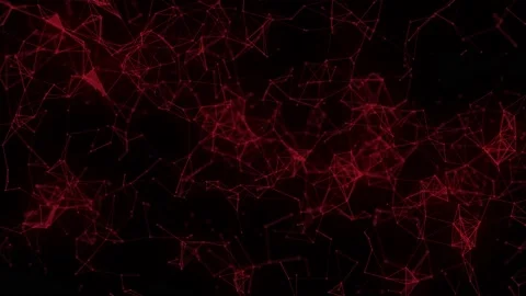 Plexus red lines footage animation. Stock Footage 236496088