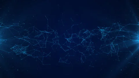 Plexus Shapes Connection and Digital Communication Technology Concept Stock Footage 337757393