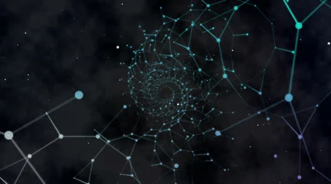Plexus Space Blue Stock-Footage 26491584