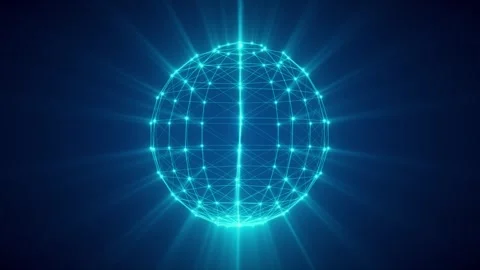 Plexus Sphere Stock Footage 306969067