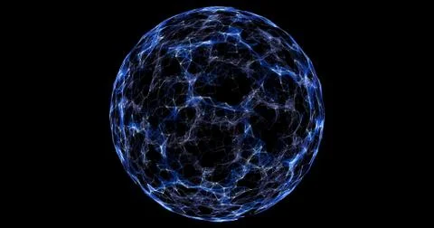 Plexus spherical field 库存插图