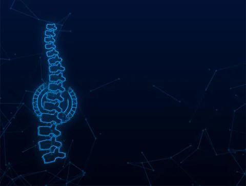 Plexus Spine human graphic icon. Human anatomy. Vector stock illustration. 스톡 일러스트