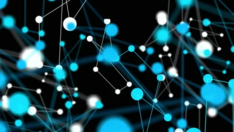 Plexus structure abstract movement Stock Footage 137735806