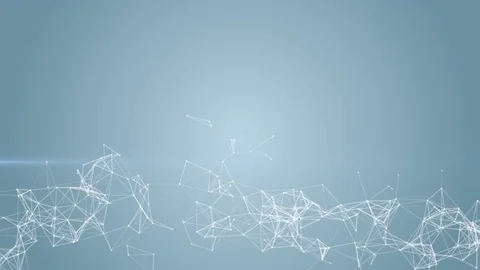 Plexus structure at the bottom of the screen. place for text. cinematic plexus Stock Footage 84918982