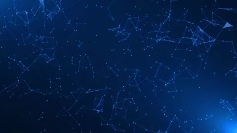 Plexus structure evolving motion. 3D moves in it and changes focus distance Stock Footage 247396216