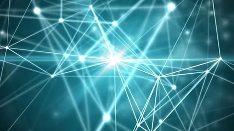 Plexus structure evolving in organic motion Stock Footage 80987996