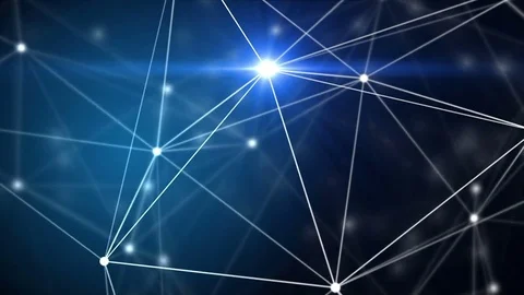 Plexus structure evolving in organic motion Video stock 80988165